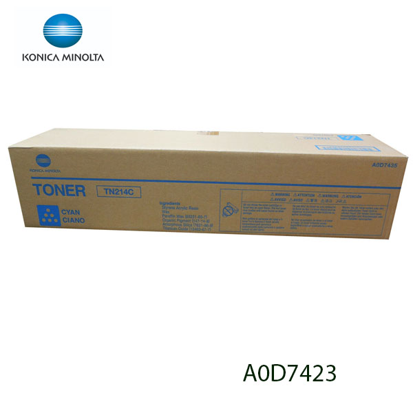 TONER ORIGINAL KONICA MINOLTA TN-214C (CYAN) BIZHUB C-200 A0D7423