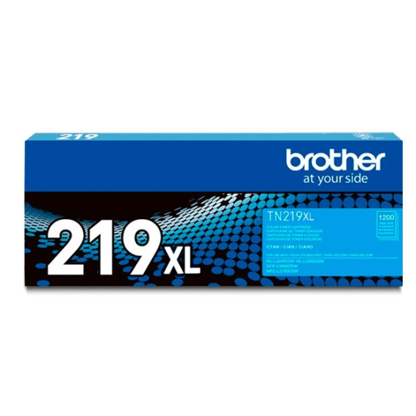 TONER BROTHER TN219XLC CYAN(L3560, L3760,L3280)2300 PAG.