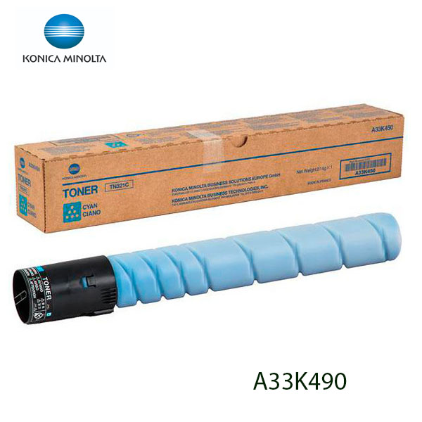 TONER ORIGINAL KONICA MINOLTA TN-321C (CYAN) PARA BIZHUB C-364/364E A33K490