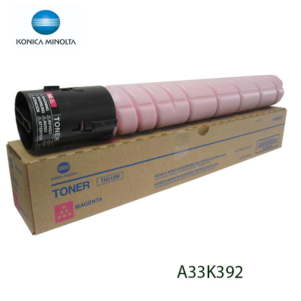 TONER MINOLTA TN-512M A33K392 PARA BIZHUB C454, C454e COLOR: MAGENTA