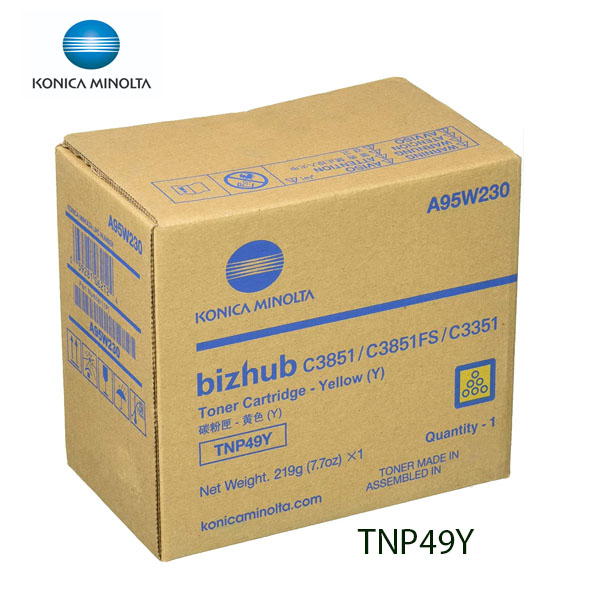 TONER ORIGINAL KONICA MINOLTA TNP-49Y (YELLOW) BIZHUB C-3851 - C3551 A95W290