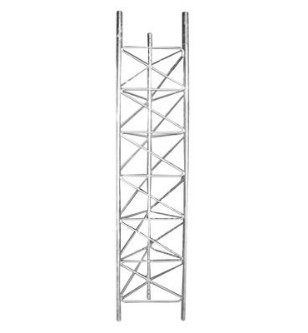 TRAMO DE TORRE 25X25X25X3MTS, TUBO REDONDO DE 1X1MM, 7 PASOS PLATINA DE 1X1/8, EMBONES 7/8X2MM, GALVANIZADO AL CALIENTE, NORMAL ASTM- A123.