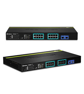 TRENDnet TPE-1620WS. 16-Port Gigabit Web Smart PoE + Switch (185W)