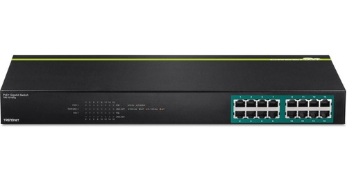 SWITCH GbE 16pt TRENDNET TPE-TG160G PoE+ Rack