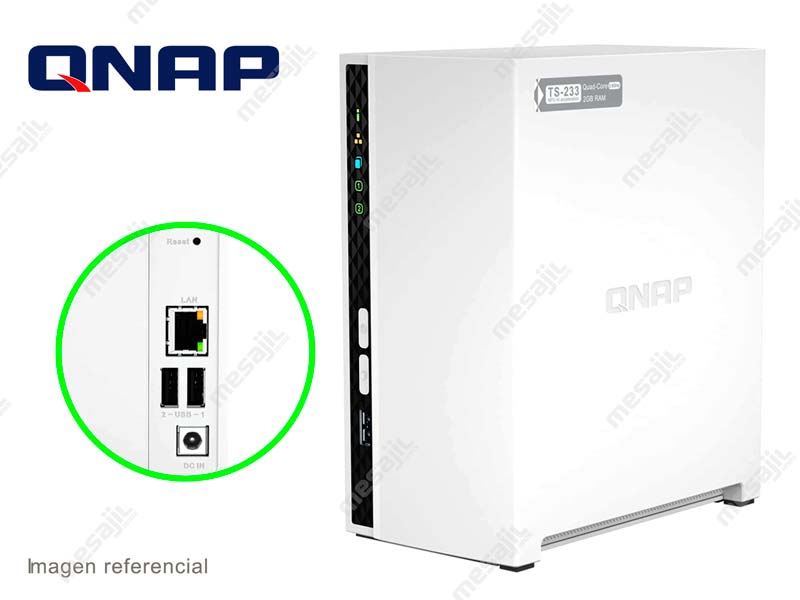 ALMACENAMIENTO NAS 0TB QNAP TS-233 2-Bahias