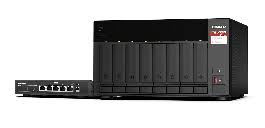 Qnap TS-873A-SW5T-US - QNAP Desktop 8-bay NAS/iSCSI IP-SAN with QSW-1105-5T 2.5GbE x 5 ports unmanaged switch