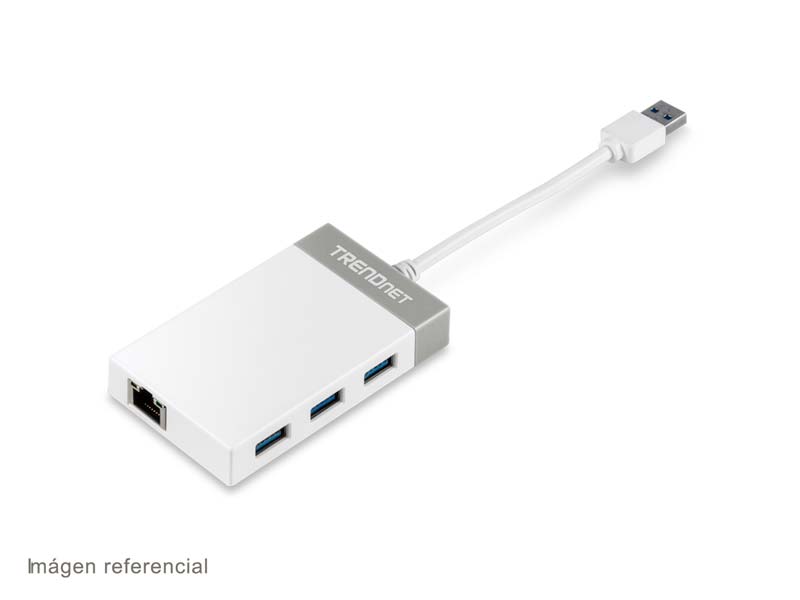 ADAPTADOR USB 3.0 a RED GbE TRENDNET TU3-ETGH3+HUB