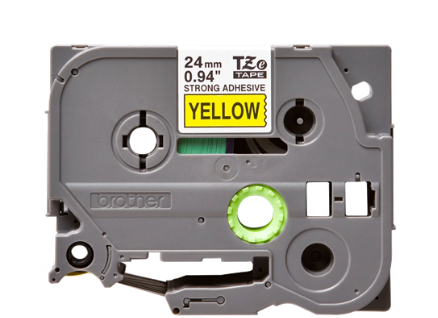 CINTA BROTHER TZES651 BLACK ON YELLOW 1"