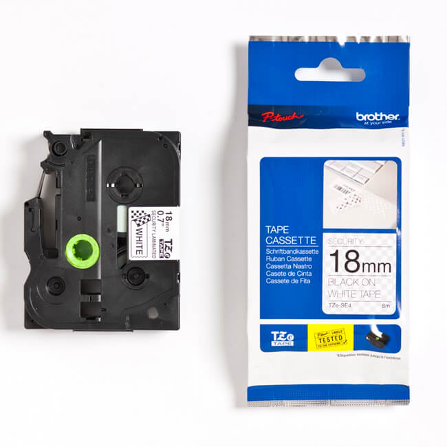 CINTA BROTHER TZESL251 CINTA AUTOLAMINADA BLACK ON WHITE 24 MM X 8MTS