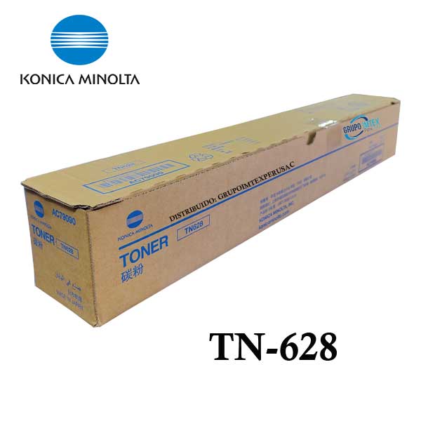 Toner Konica Minolta TN628 Negro Bizhub 450i, 451i, 550i, 551i, 650i, 651i