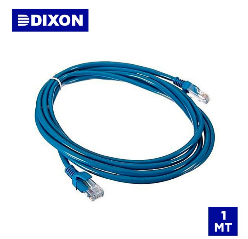 PATCH CORD DIXON CAT.5E LSZH 1MT AZUL