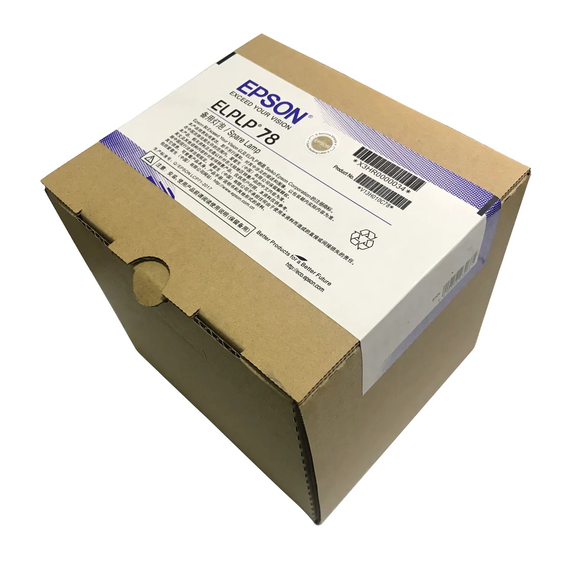 LAMPARA ORIGINAL EPSON ELPLP78 / V13H010L78 - Compatible con: PowerLite 1222 / 1262W, EX3220 / EX5220 / EX622 / W15+/W18+/X24+0 / EX7220 / VS230, VS330 / VS335W.