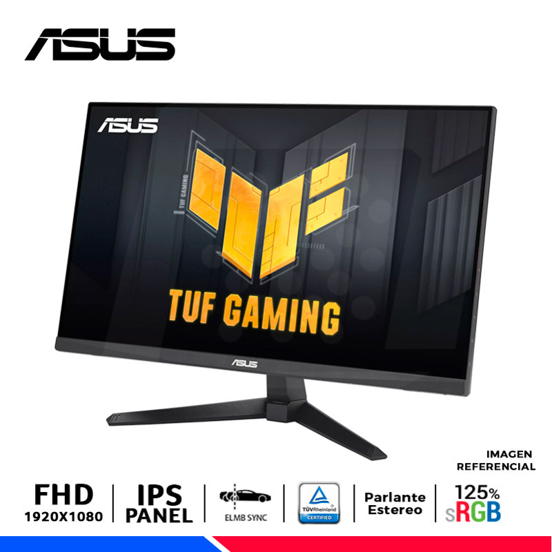 MONITOR 23.8 ASUS TUF VG249QE5A IPS FHD 144Hz CON PARLANTE INTEGRADO