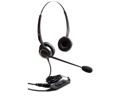 Auricular Biaural con USB y Cancelador de Ruido VT5009