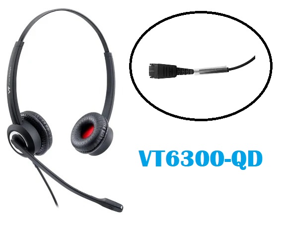 Auricular VT6300 con Cancelador de Ruido y Cable QD