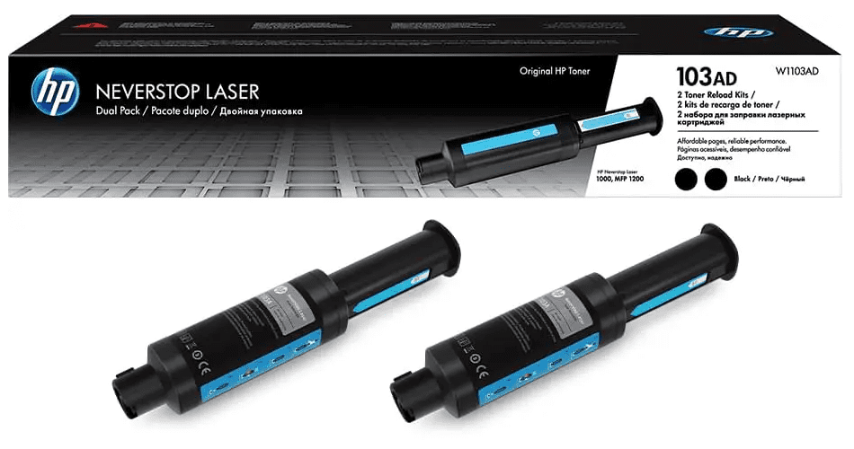 TONER HP W1103AD (103AD) N.S.L 1000 BLACK  (PACK X 2)