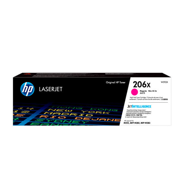 TONER HP W2113X 206X L.J M255WD MAGENTA 2.450 PAGINAS