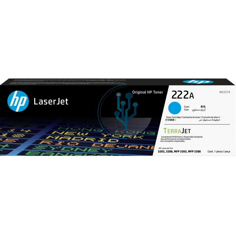 Toner Hp 222a CYAN Original Laserjet W2221a