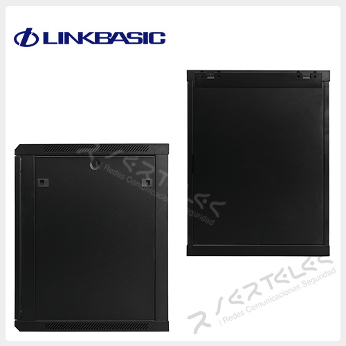 Gabinete de Pared 15-RU 769 x 600 x 600mm (Puerta c/Vidrio de Seguridad y Paneles Laterales Desmontables)