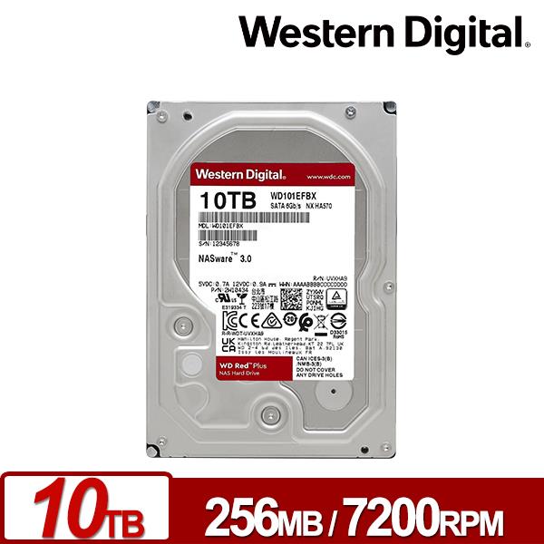 DISCO DURO 3.5 10TB WD Red Plus NAS 256MB