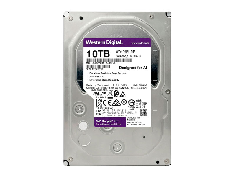 DISCO DURO 10TB WD PURPLE PRO 512MB Vigilancia