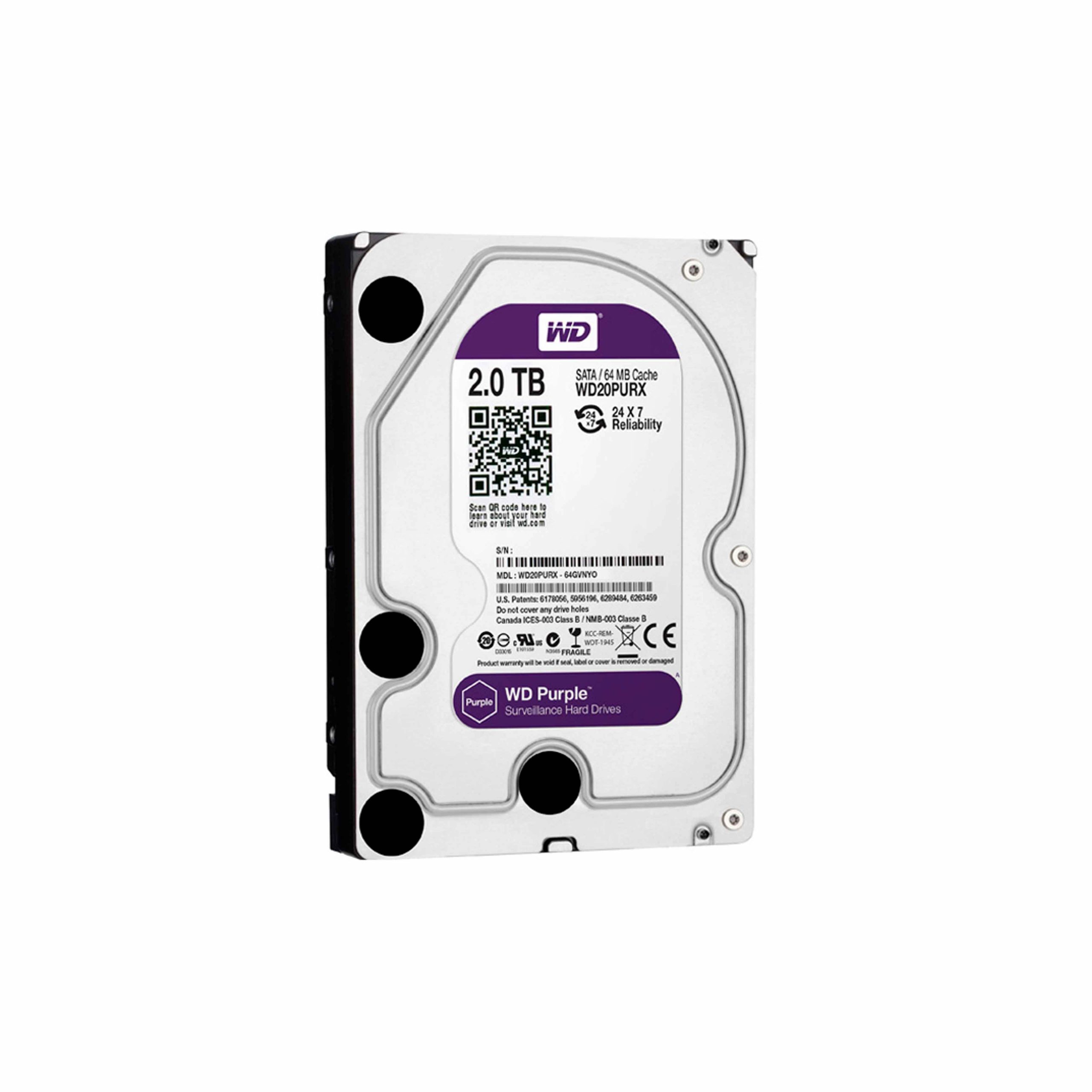 WD23PURZ - DISCO DURO 2TB - 3.5" - SATA - CMR - CACHE 256 MB-