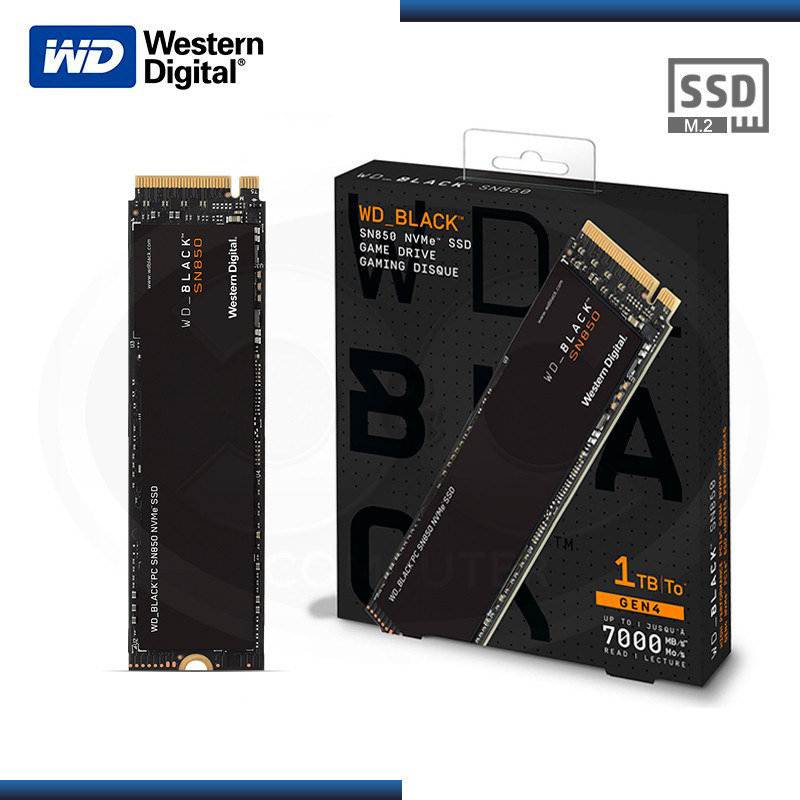 SSD WD 1TB BLACK SN850 M.2 NVM SIN DISIPADOR