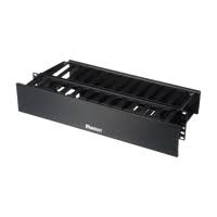 Ordenador horizontal frontal/Posterior de 2RU PVC ABS color Negro WMPH2E Panduit