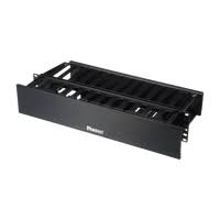 Ordenador horizontal frontal posterior de 2RU 8.9in Negro Panduit