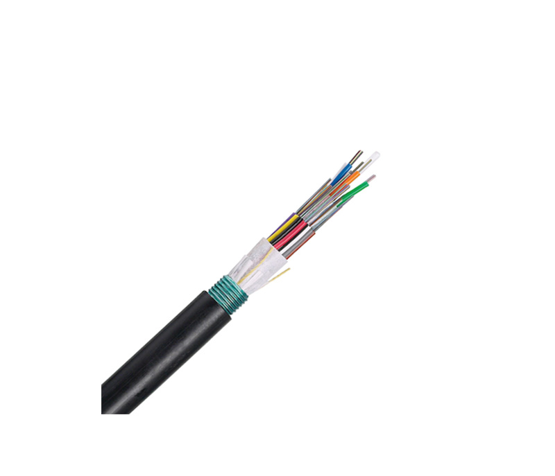 ARMORED CABLE LOOSE TUBE SINGLE MODE G652D 12F LSZH BLACK 7.5mm con metal
