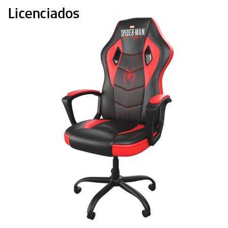SILLA GAMING XTECH C/RESPALDO ALTO SPIDERMAN MAX.120KG BLACK/RED (XTF-MC100SM)