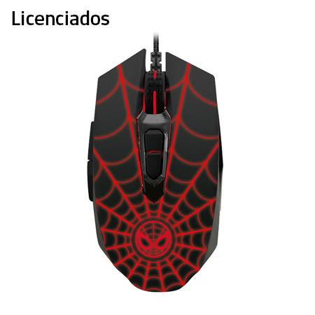 MOUSE LICENCIADO XTECH GAMING SPIDERMAN MILES MORALES USB 2400 DPI 7-BOT LED BLACK/RED (XTM-M520SM)