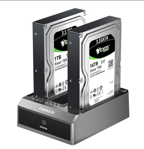 ADAPTADOR CLONADOR HDD 2.5|3.5 FIDECO 3BAY