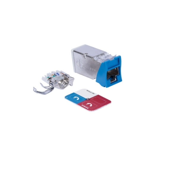 Siemon Z6A-S06B Jack Cat6A Blindado Z-MAX, Color Azul