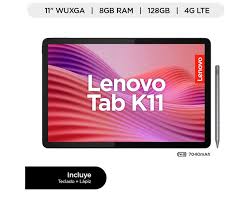 tablet lenovo tab k11, 11 wuxga (1920x1200) ips/90hz/touch/4g lte/android 13 o super