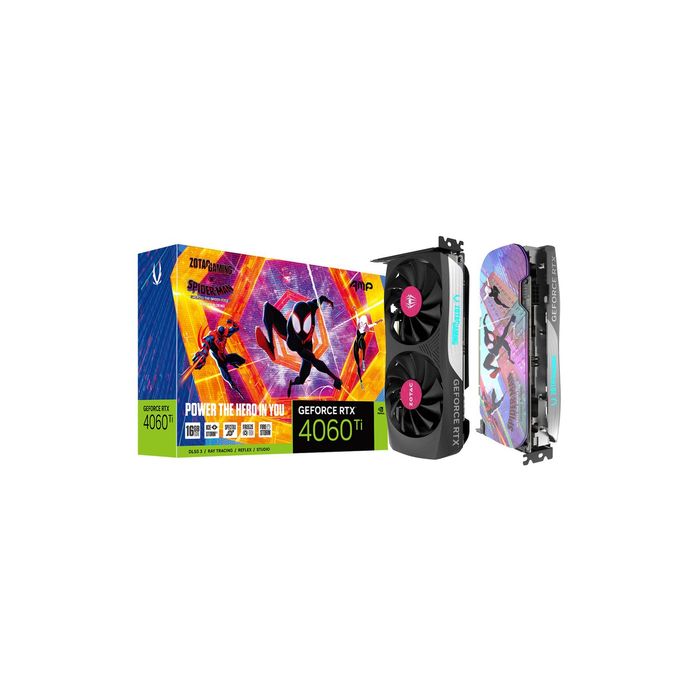 VGA ZOTAC GEFORCE NVIDIA RTX 4060 Ti 8GB GDDR6, TWIN EDGE OC SPIDERMAN