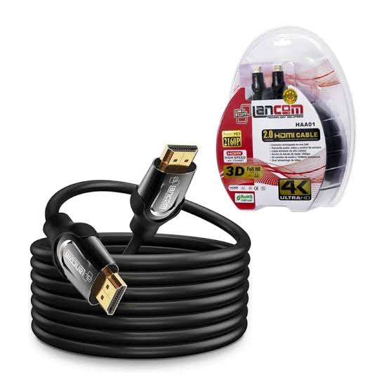 CABLE HDMI 2.0 DE COBRE DE LONGITUD 8 METROS 18GBPS ULTRA HD 4K A 60HZ CON FERRITA 26AWG LANCOM