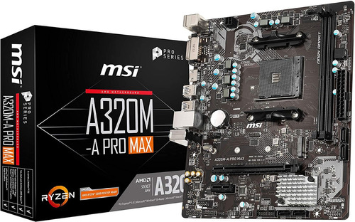 PLACA BASE MSI A320M-A PRO MAX AM4