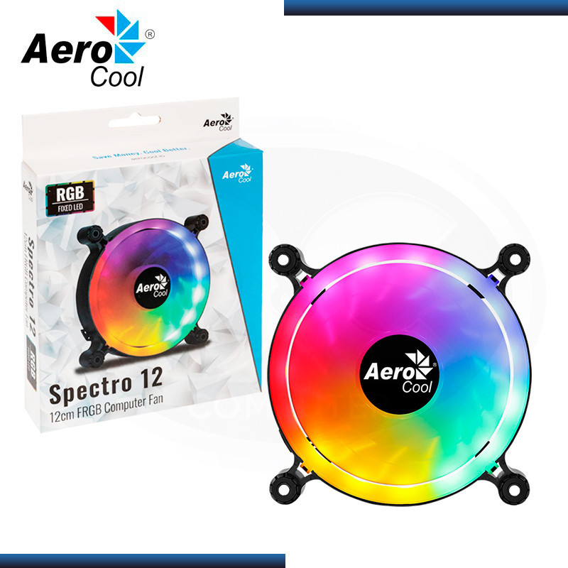 AEROCOOL SPECTRO 12 FRGB MOLEX 120MM COOLER PARA CASE (PN:4710562755558)