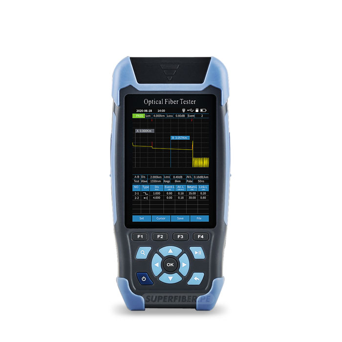 MINI OTDR 1310/1550nm 24/22dB PUERTO APC CON ADAPTADORES SC/FC (EQUIPO MEDIDOR FIBRA OPTICA)