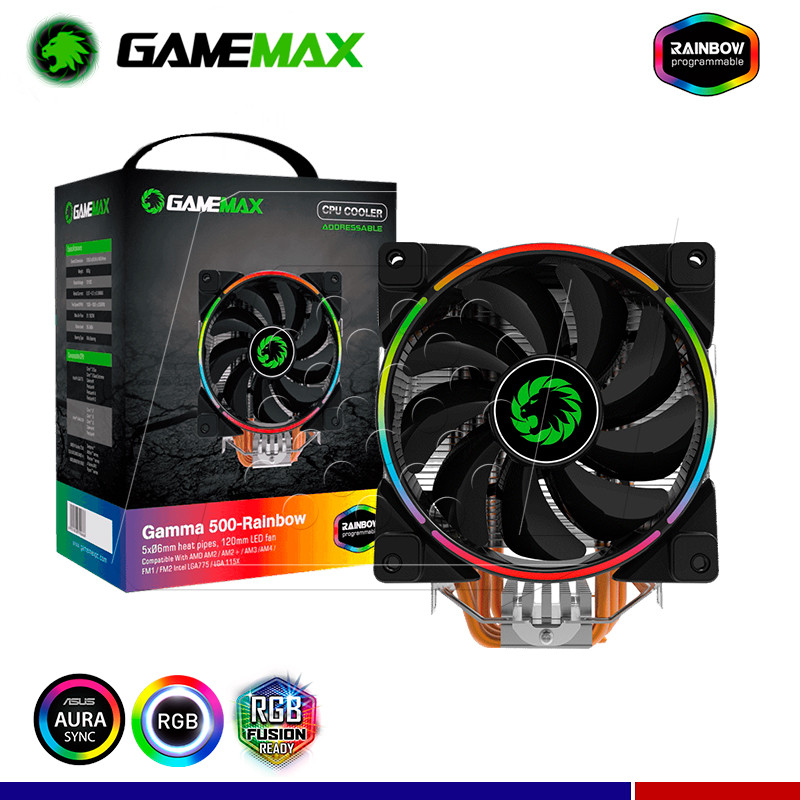 Cooler Para Procesador Gamemax Gamma 500 Rainbow