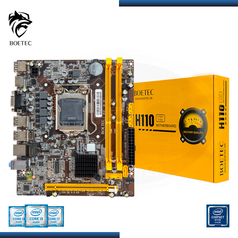 MB BOETEC WH110  C/ VGA - LAN - HDMI -M.2 - LGA 1151 DDR4-- USB 3.0 - M-ATX //  6 Y 7MA GENERAC.