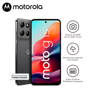 SMARTPH MOTO G15 4GB 256GB GRI
