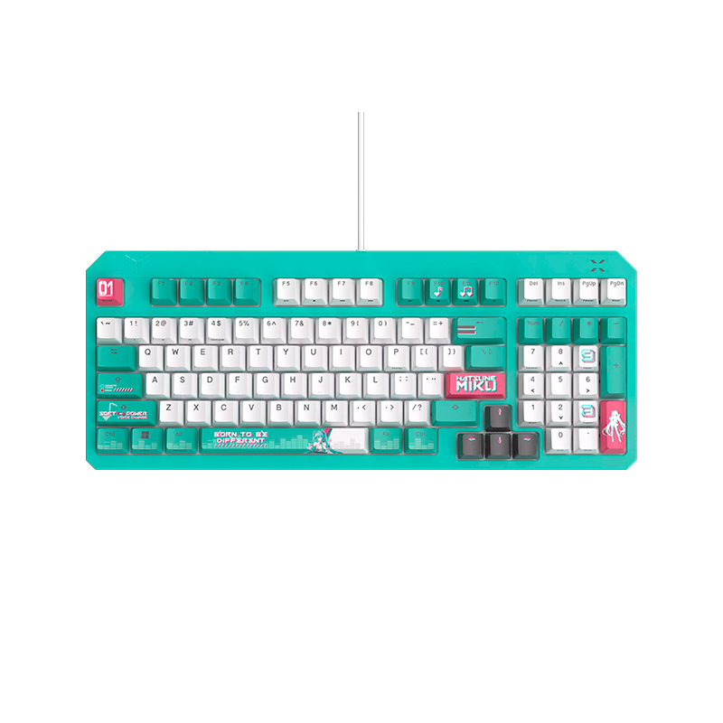TECLADO ASUS TUF GAMING K3 GEN II HATSUNE MIKU EDITION, USB, RGB[]DOMINA CADA PART