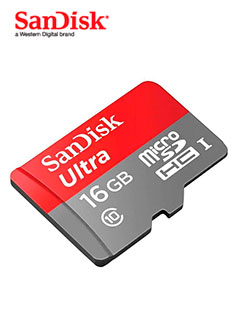 MICRO SD 16GB SANDISK C10 100M