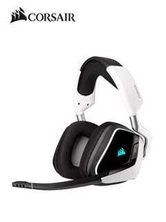 AURICULARES GAMING CORSAIR PREMIUM VOID RGB WIRELESS 7.1 WHITE