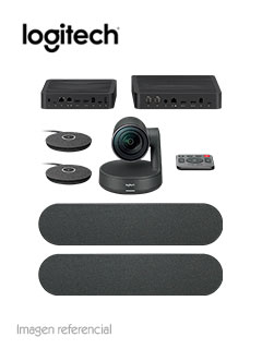 CAMARA LOGITECH B2B RALLY PLUS BUNDLE 4K LARGE ROOM BLACK (960-001225)