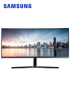 monitor samsung 34 ultrawide curvo (1000r) led va 3440x1440, 21:9, hdmi / dp / headp