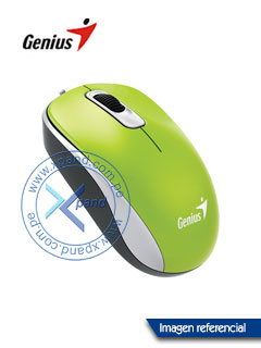 MOUSE GENIUS DX-110 USB OPTICO 1000 DPI GREEN (PN 31010116105)