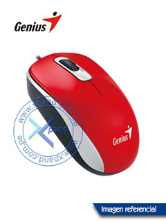MOUSE GENIUS DX-110 USB OPTICO 1000 DPI RED (PN 31010116104)